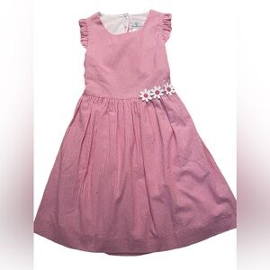 Florence Eiseman Pink Gingham Dress with Daisy Appliqué NWT SZ 6X
